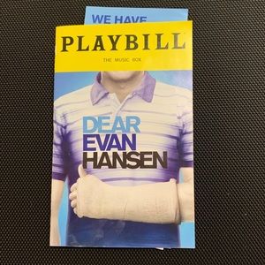 Dear Evan Hansen Playbill Broadway
